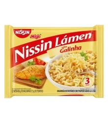 Macarrão Instantâneo Galinha Nissin Miojo Lámen Pacote 85g