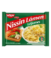 Macarrão Instantâneo Legumes Nissin Miojo Lámen Pacote 85g