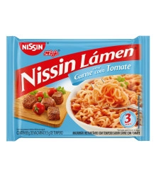 Macarrão Instantâneo Carne com Tomate Nissin Miojo Lámen Pacote 85g