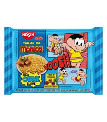 Macarrão Instantâneo Carne Suave Nissin Miojo Turma da Mônica Pacote 85g
