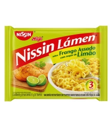 Macarrão Instantâneo Frango Assado Nissin Miojo Lámen Pacote 85g
