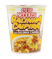Macarrão Instantâneo Galinha Caipira Nissin Cup Noodles Copo 69g