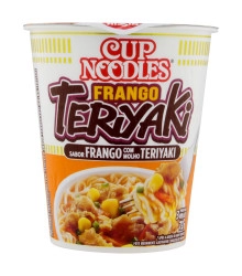 Macarrão Instantâneo Frango com Molho Teriyaki Nissin Cup Noodles Copo 72g