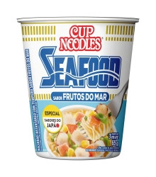 Macarrão Instantâneo Frutos do Mar Nissin Cup Noodles Copo 65g