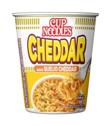 Macarrão Instantâneo Queijo Cheddar Nissin Cup Noodles Copo 69g