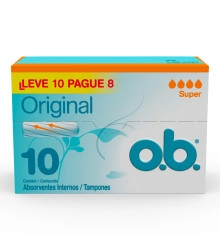 Absorvente Interno Super , O.B., Leve 10 Pague 8