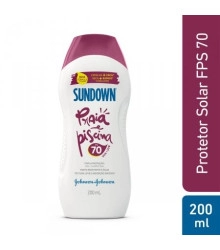 Protetor Solar Praia e Piscina FPS 70, Sundown, 200 ML
