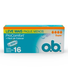 Absorvente Interno Pro Comfort, O.B., 16 Unidades
