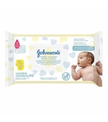 Toalha Hipoalergênica Recém Nascido, Johnson's, 96 Unidades