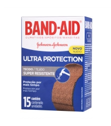 Curativos Ultra Protection, Band-Aid, 15 Unidades