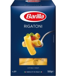 Macarrão Rigatoni Grano Duro - Barilla - 500G - CX C/15