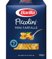 Macarrão Mini Farfalle Grano Duro - Barilla - 500G - CX C/15