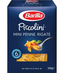 Macarrão Mini Penne Rigate Grano Duro - Barilla - 500G - CX C/18